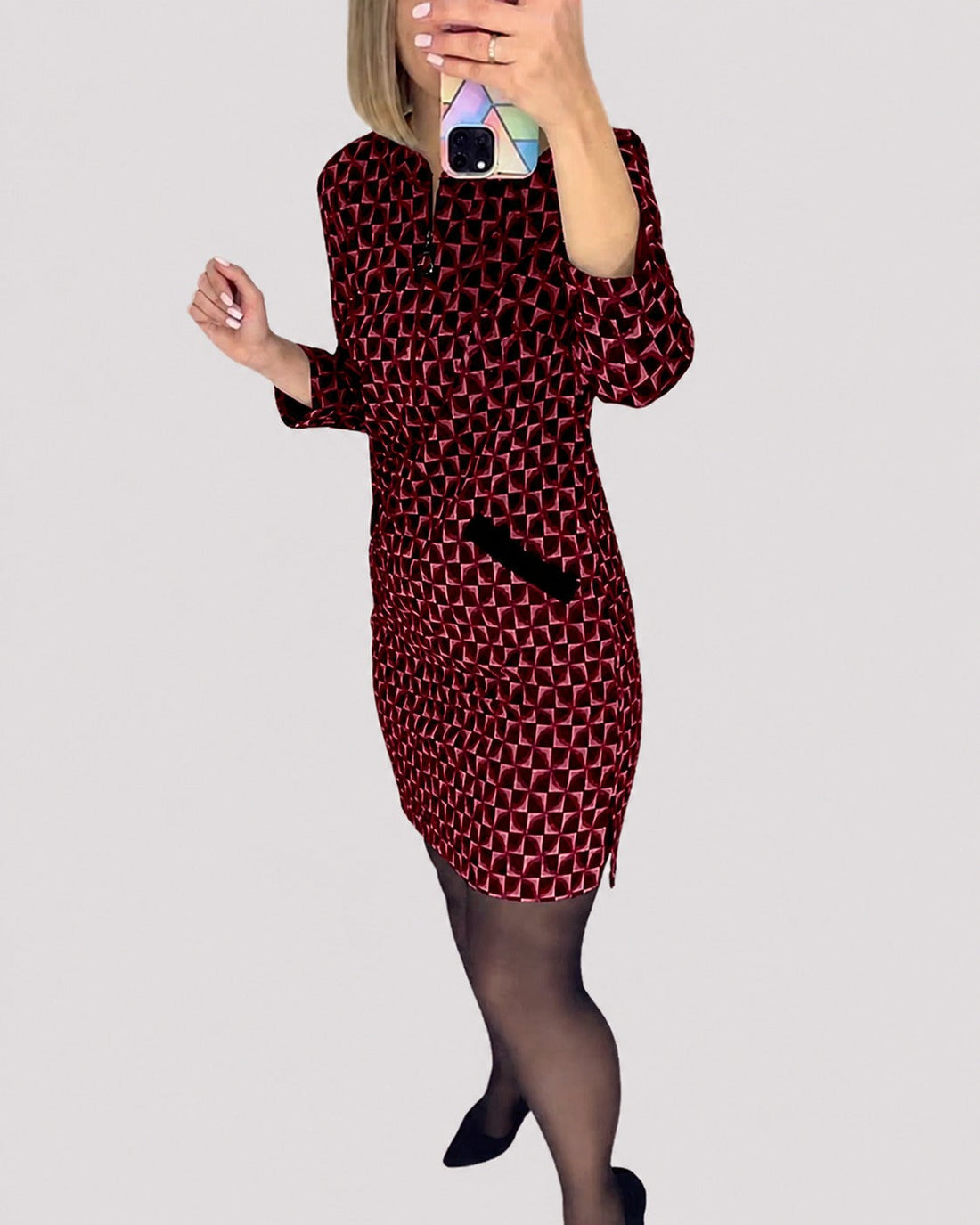 Michelle - Vestido de Manga Larga Elegante