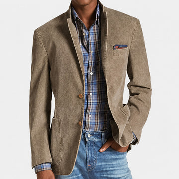 Marco - Blazer Retro de Una Sola Botonadura