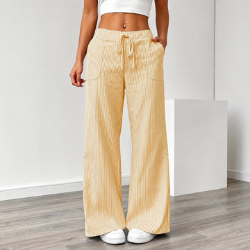 Amanda - Pantalones a Rayas Cómodos con Bolsillos