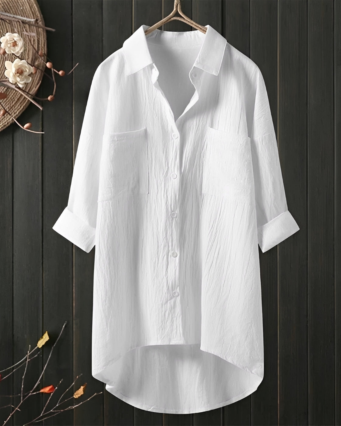 Wilma - Camisa Suelta de Manga Larga
