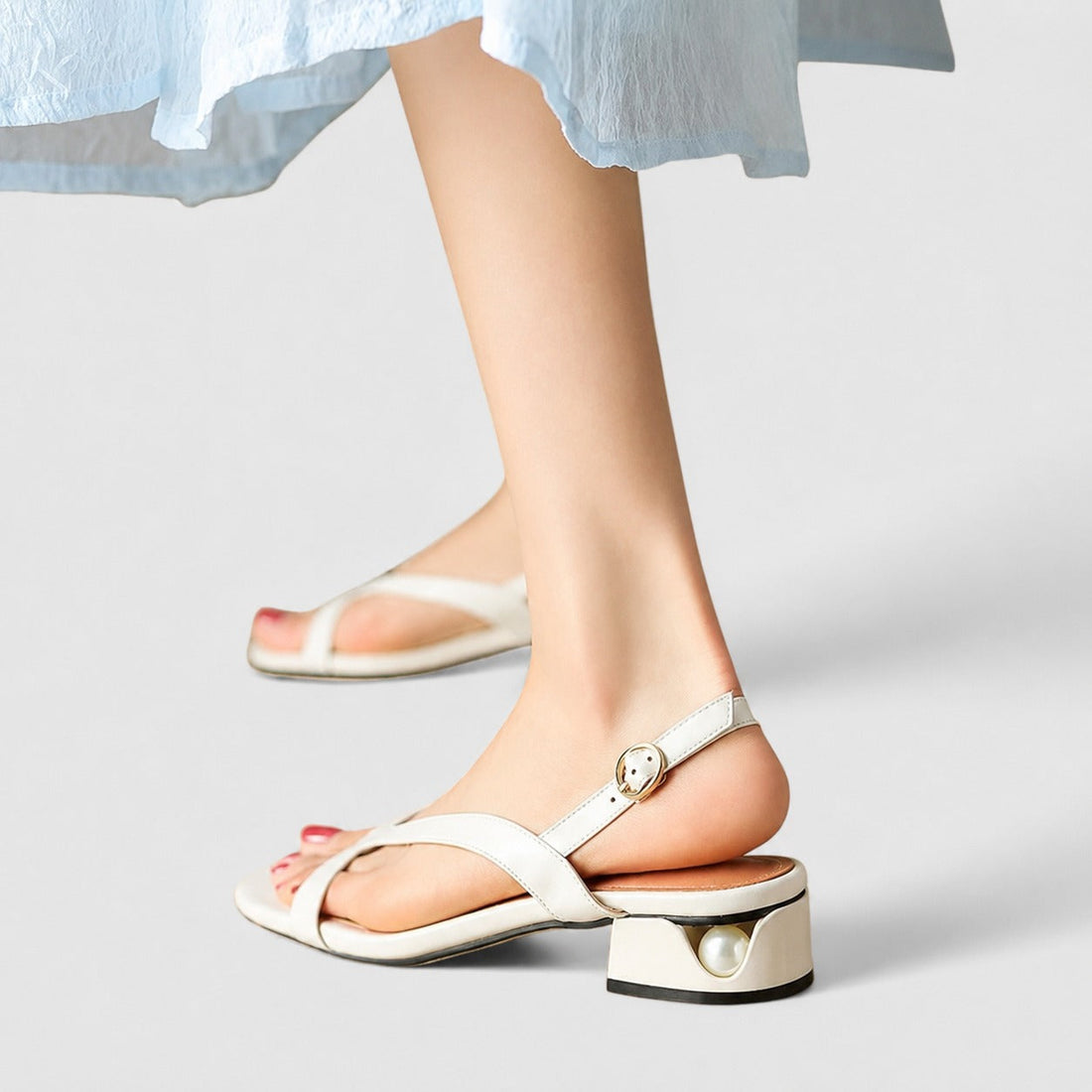 Laide - Sandalias Cómodas con Tira en T