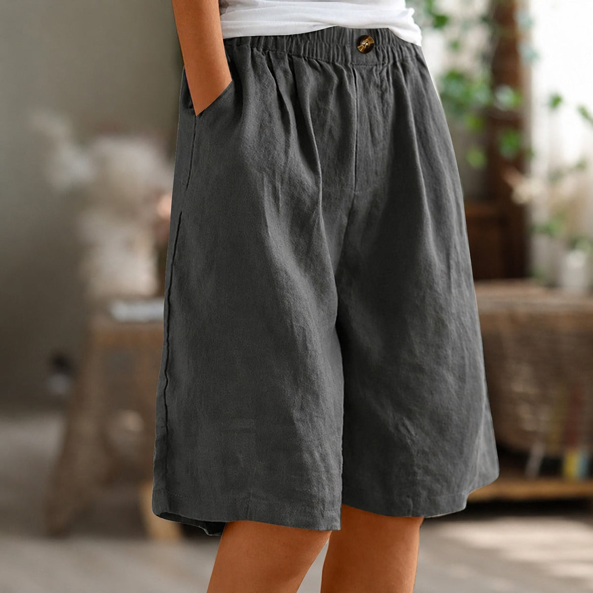 Eileen - Pantalones Cortos Sueltos Relajados