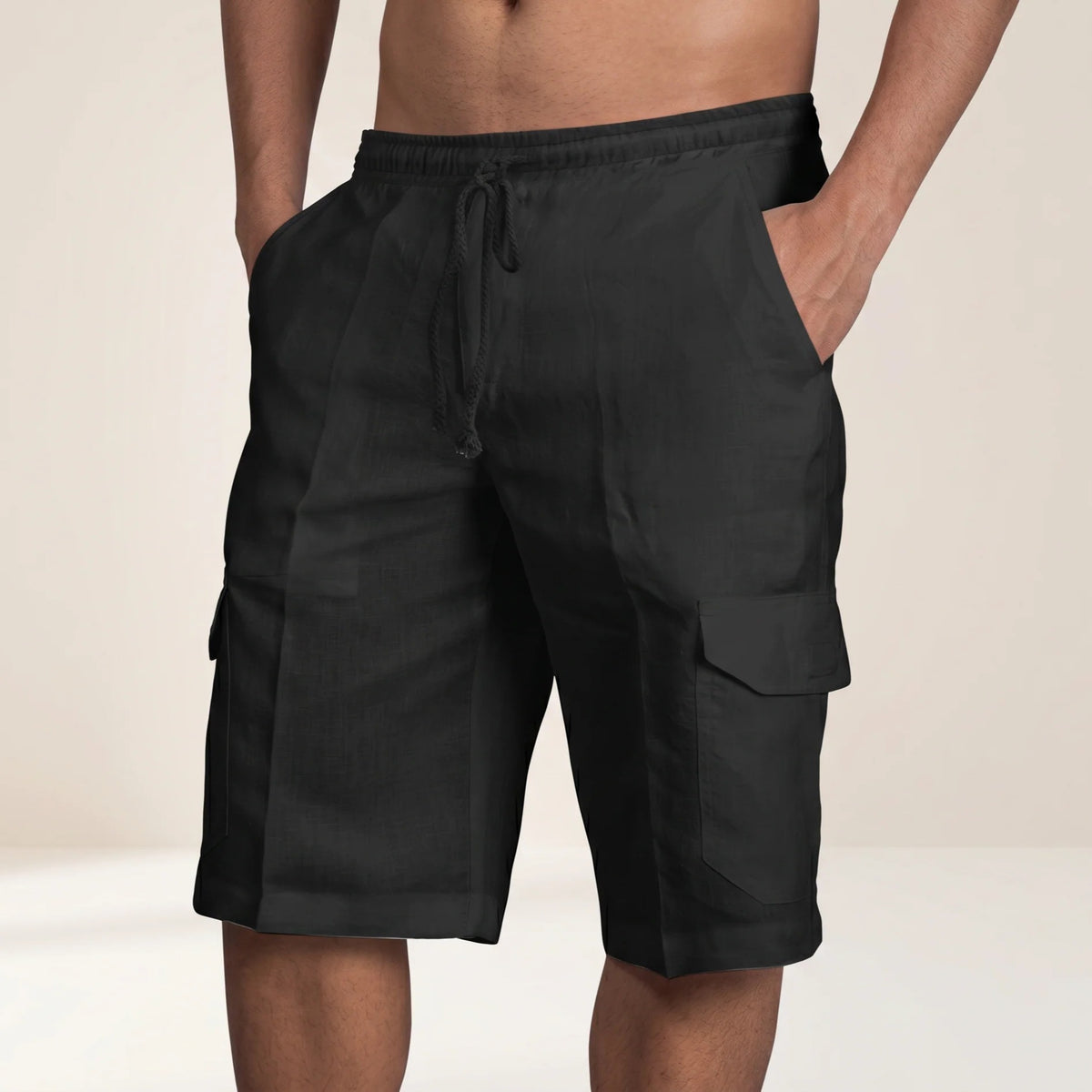 Phelps - Pantalones Cortos Relajados con Bolsillos