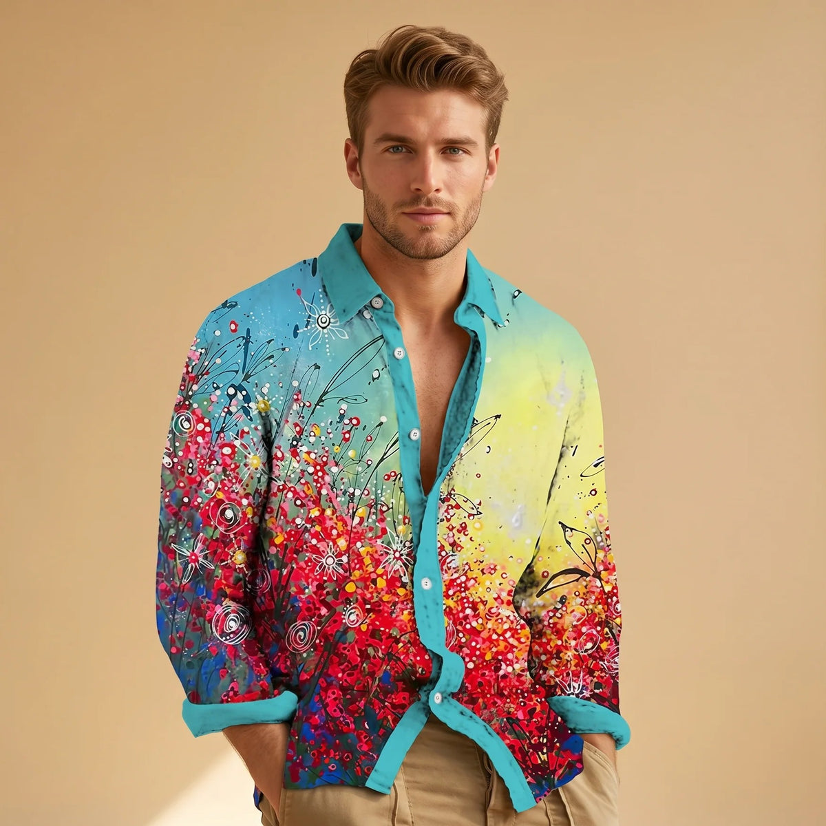 Devon - Camisa Holgada y Colorida