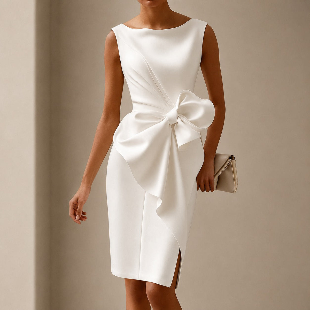 Esmee - Vestido Mini Elegante con Lazo