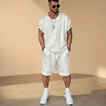 Alan - Conjunto de Camisa y Pantalones Cortos Relajados