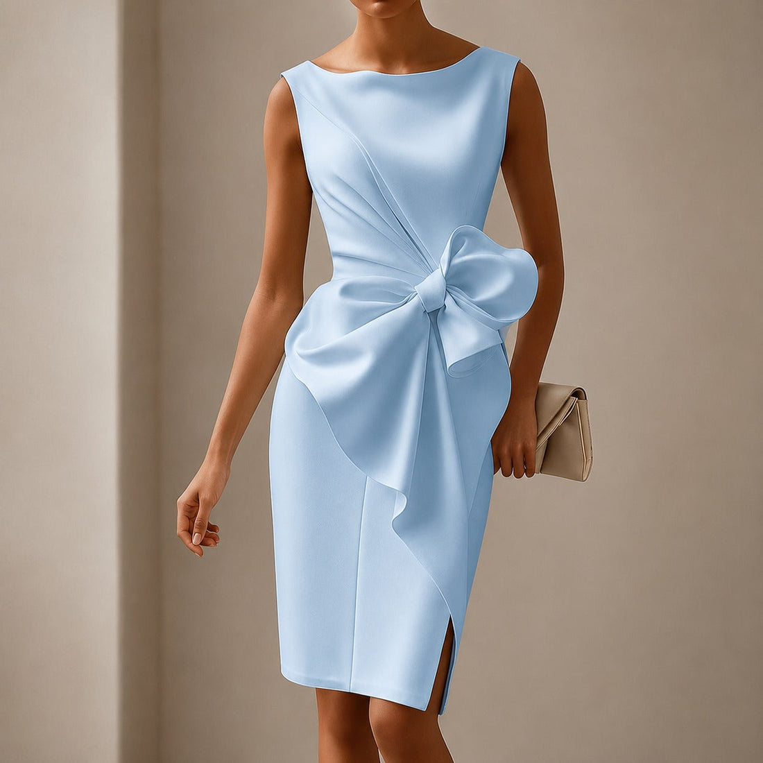 Esmee - Vestido Mini Elegante con Lazo