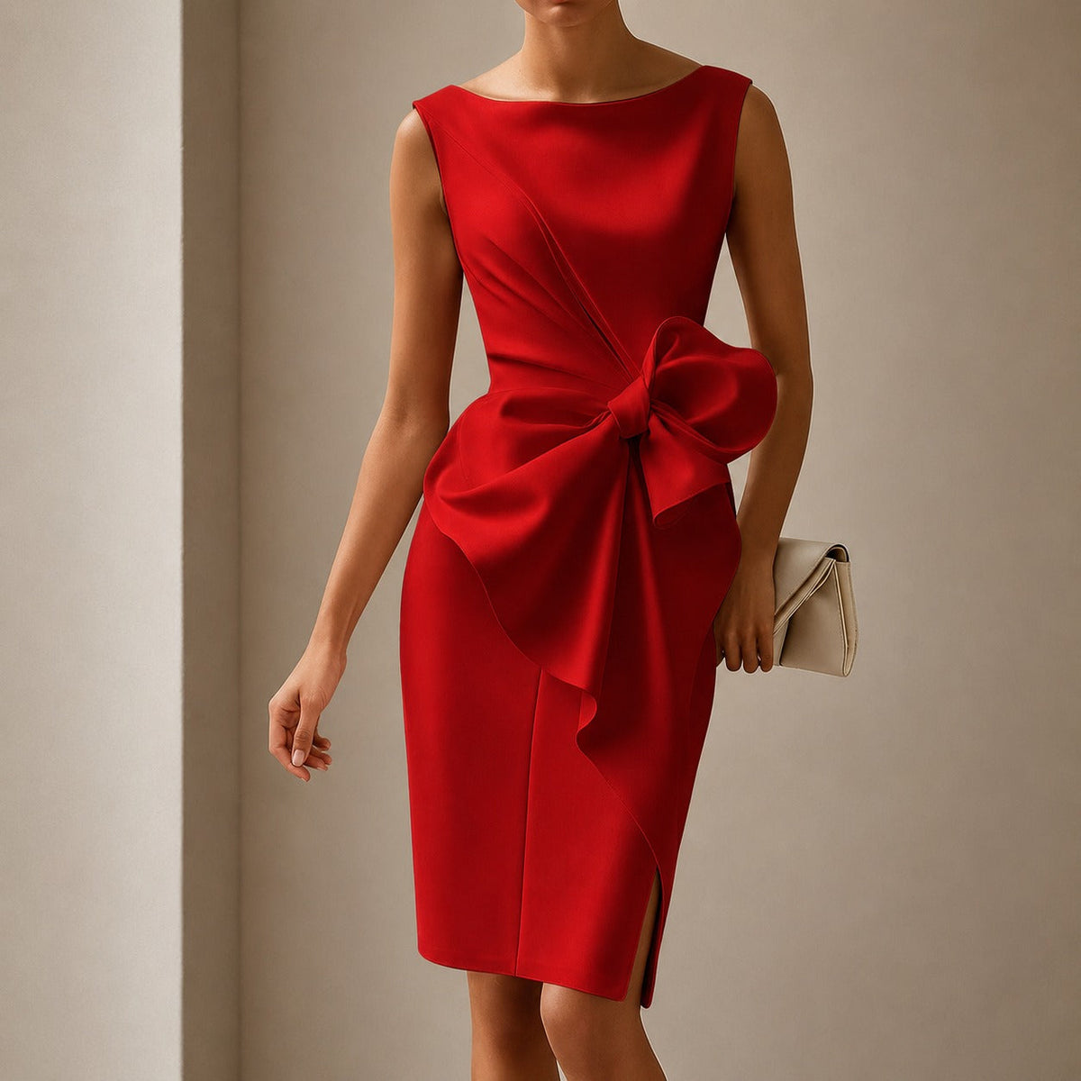 Esmee - Vestido Mini Elegante con Lazo