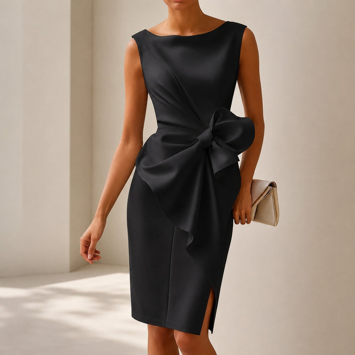 Esmee - Vestido Mini Elegante con Lazo