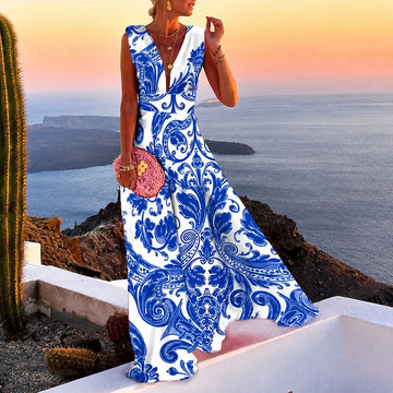 Kaylee - Vestido Maxi sin Mangas Estiloso