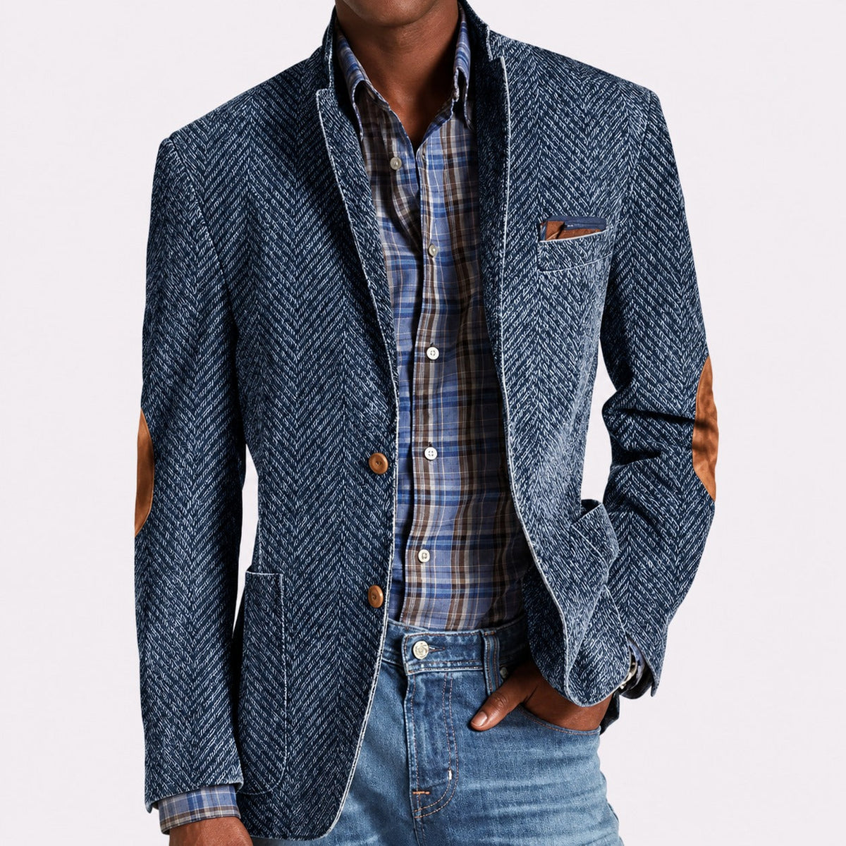 Marco - Blazer Retro de Una Sola Botonadura