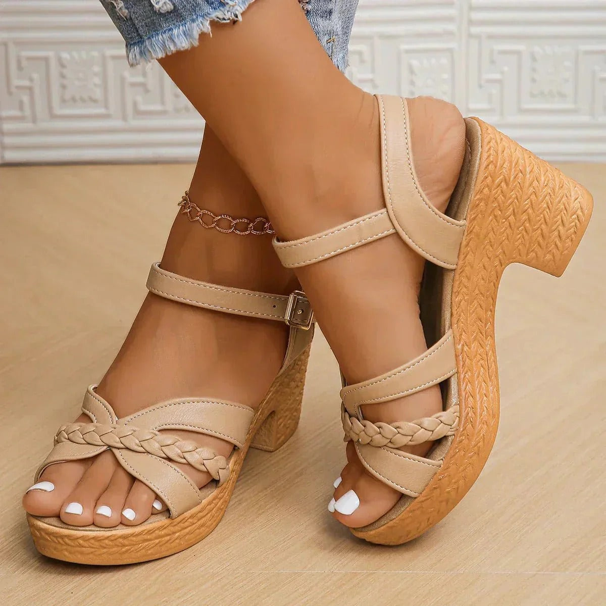 Ffion - Sandalias Gruesas y Estilosas