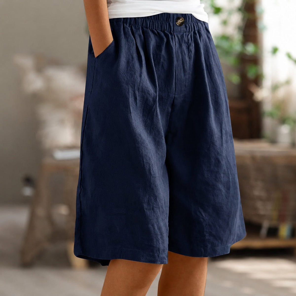 Eileen - Pantalones Cortos Sueltos Relajados