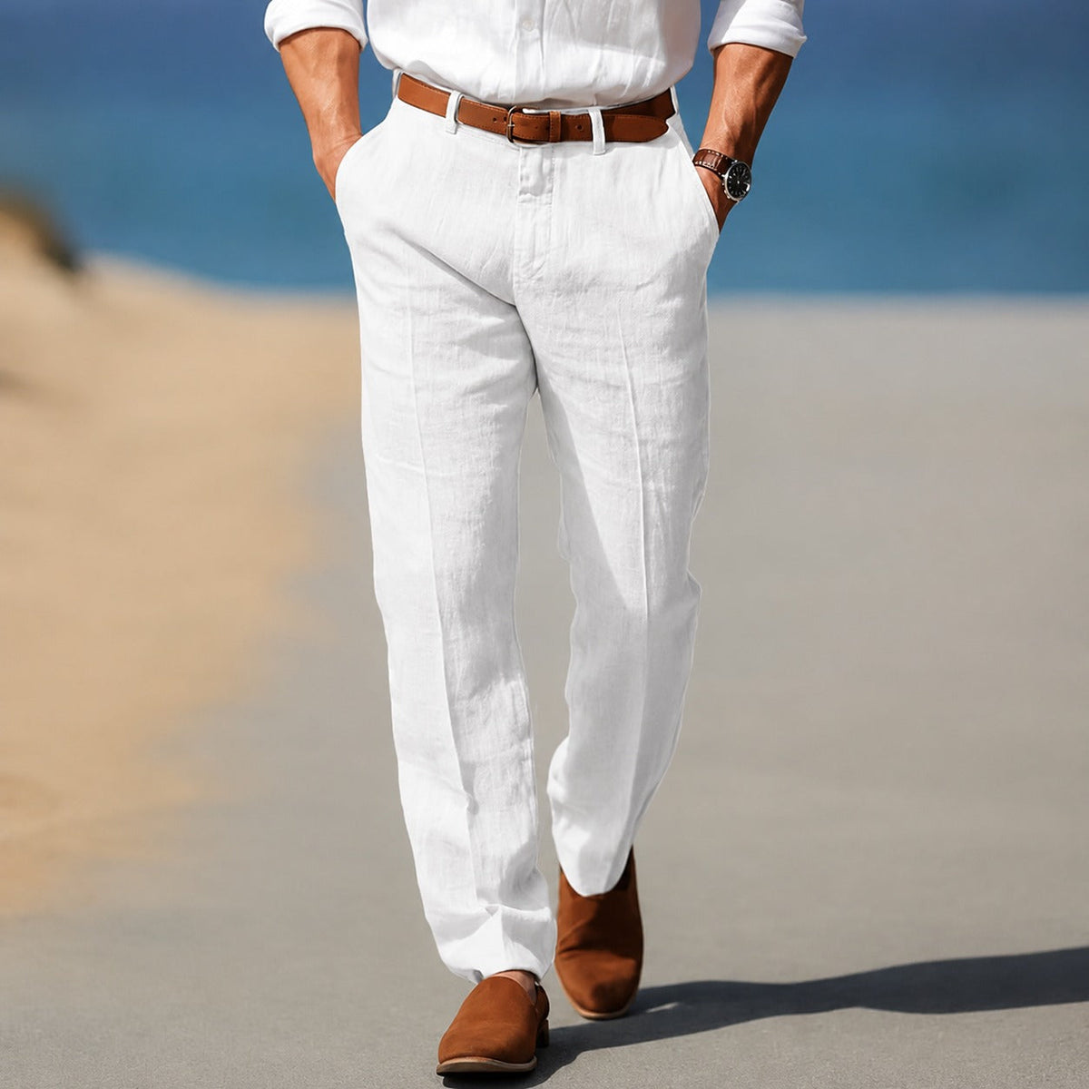 Dion - Pantalones Formales Relajados
