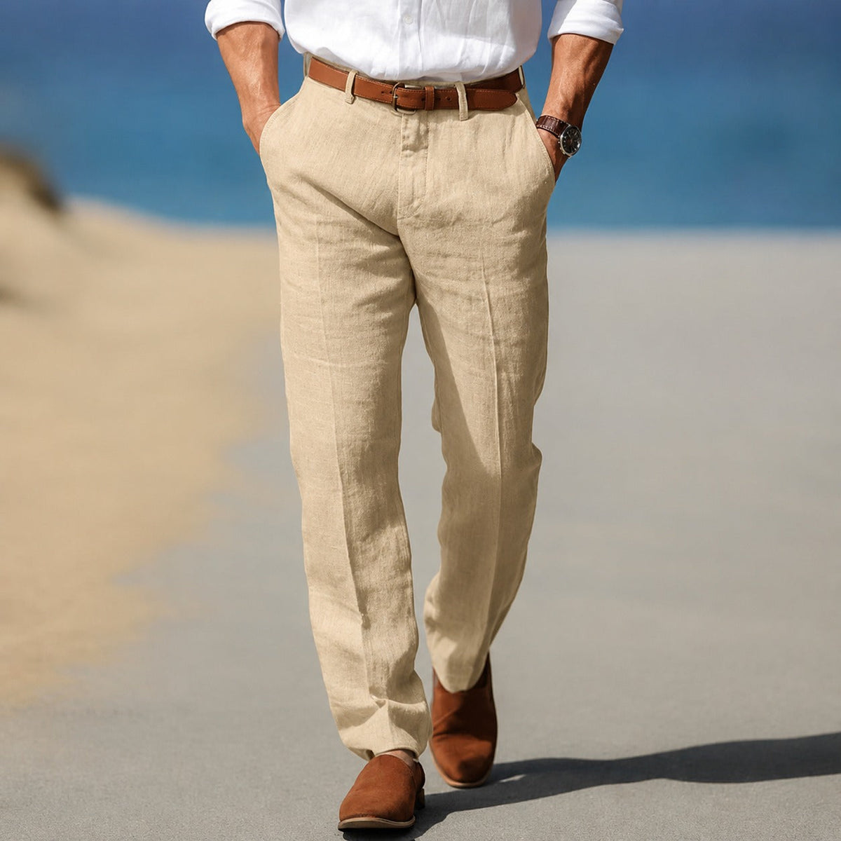 Dion - Pantalones Formales Relajados