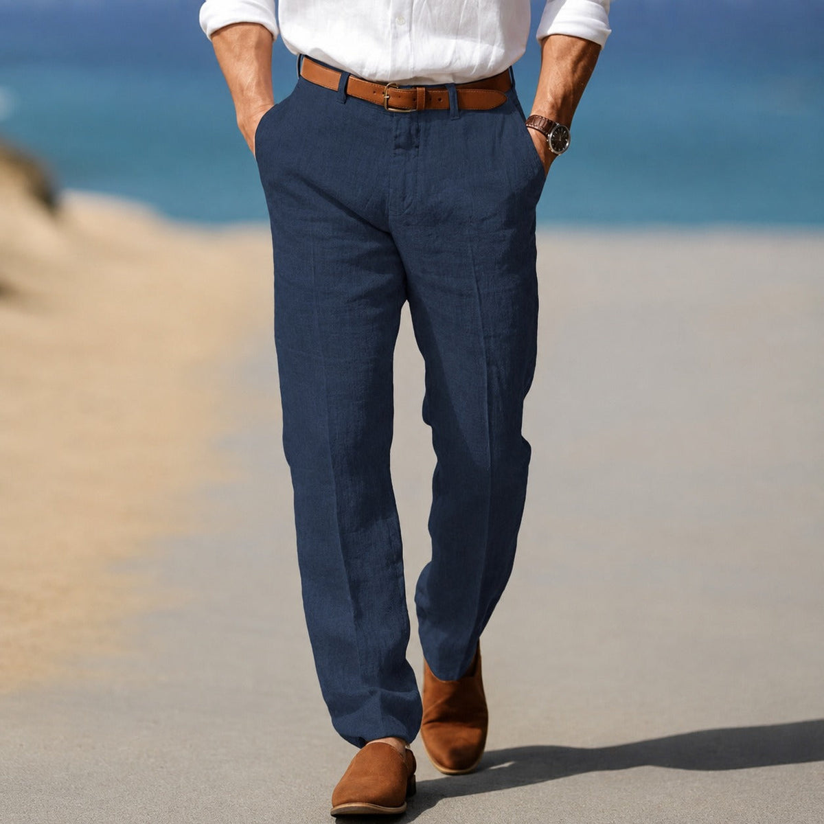 Dion - Pantalones Formales Relajados