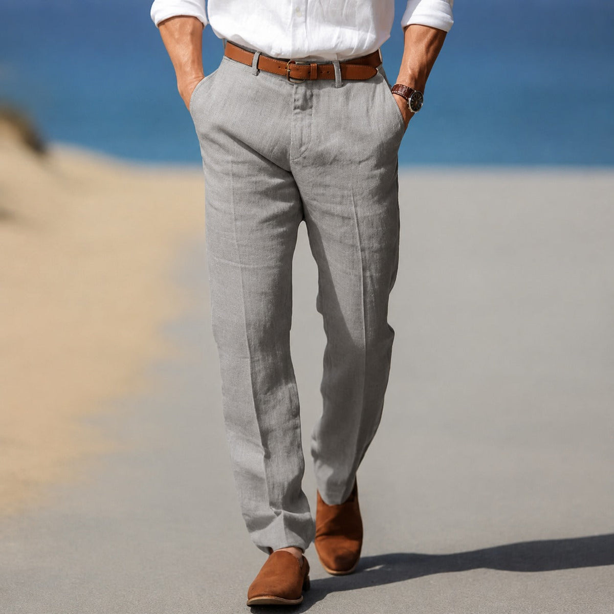 Dion - Pantalones Formales Relajados