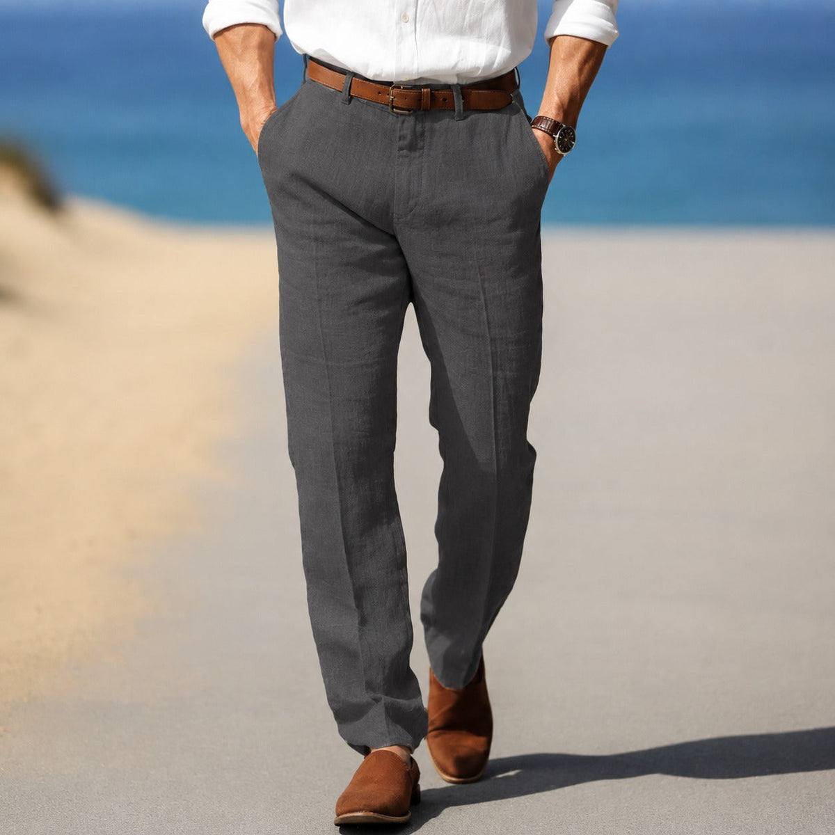 Dion - Pantalones Formales Relajados