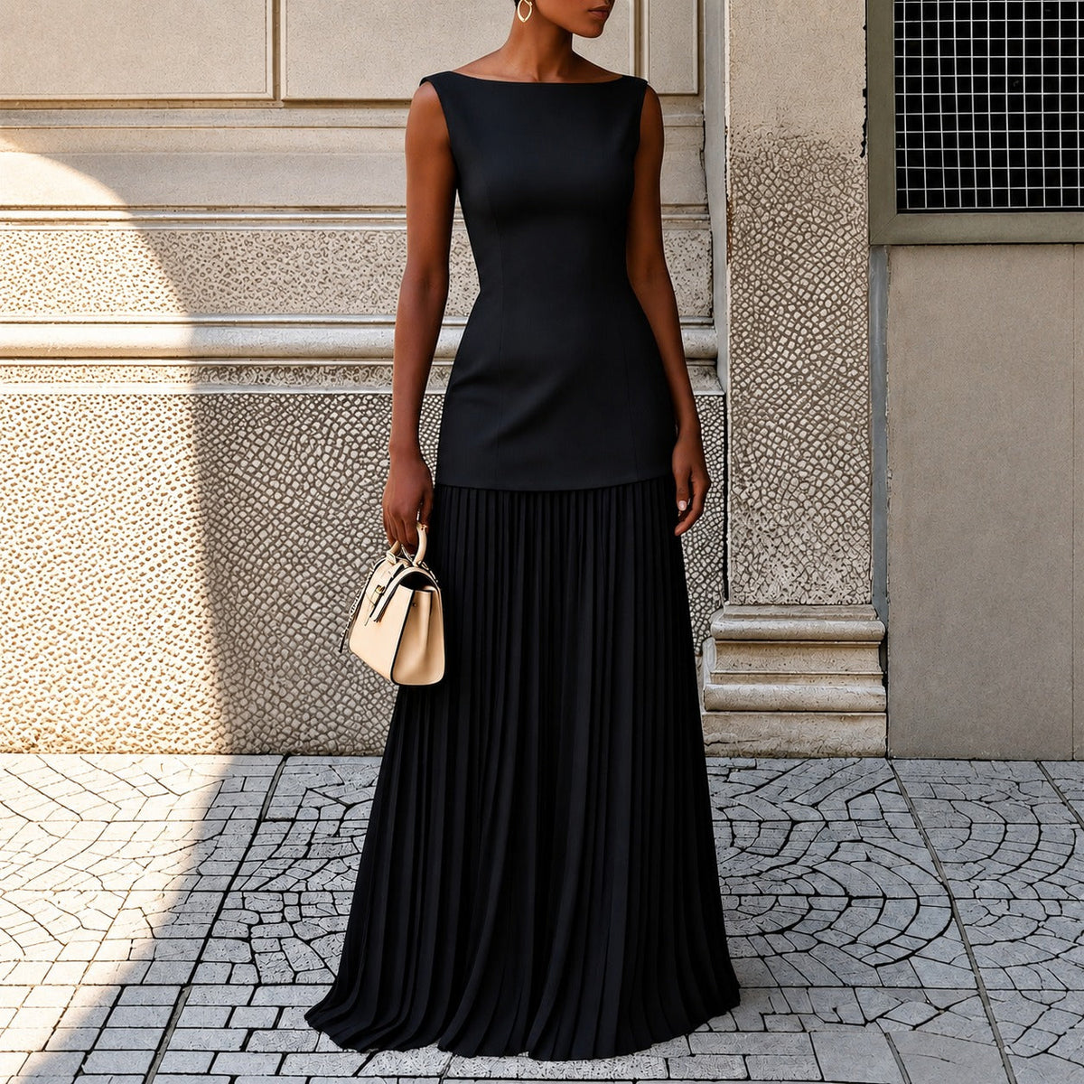 Alice - Vestido Maxi Elegante Sin Mangas Ajustado