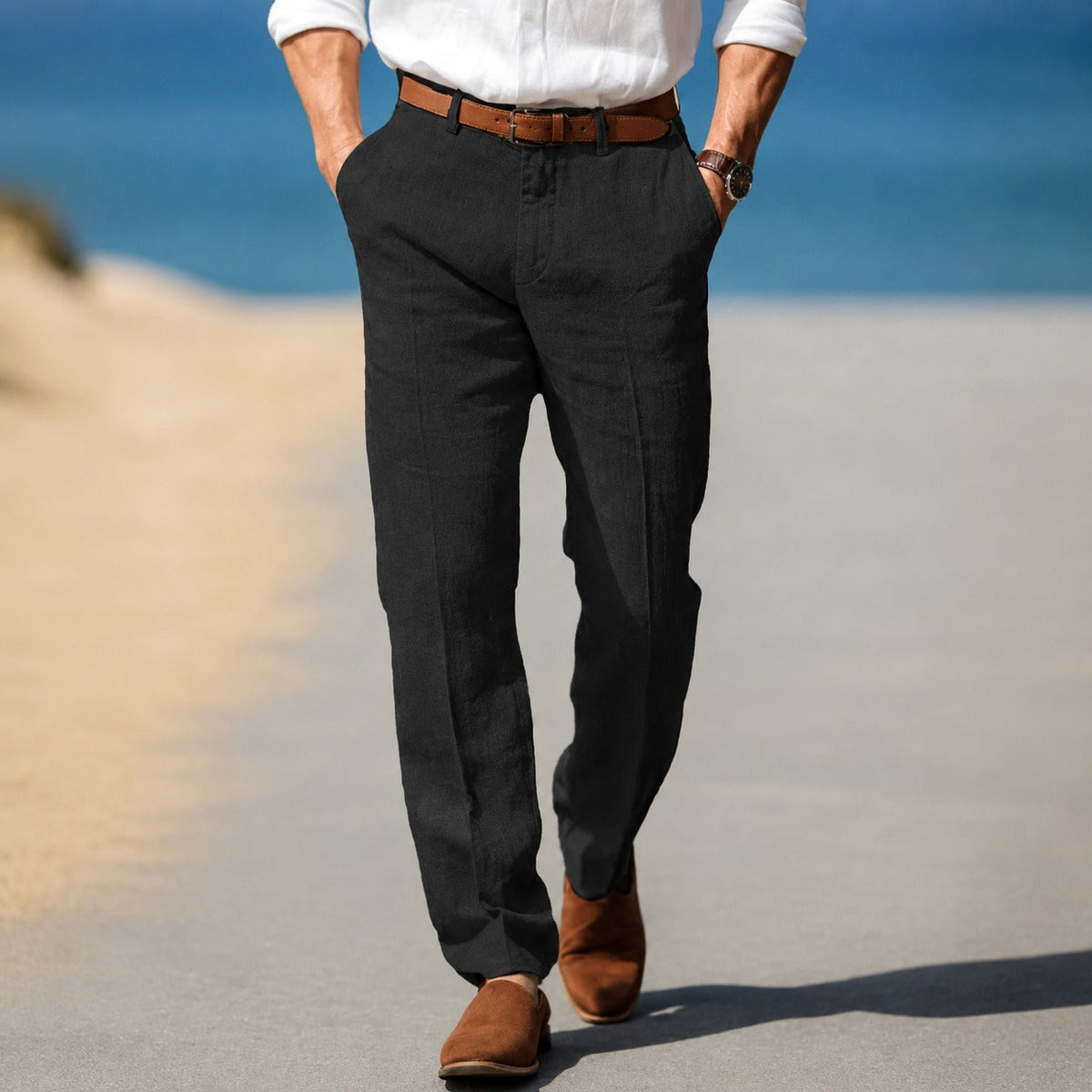 Dion - Pantalones Formales Relajados