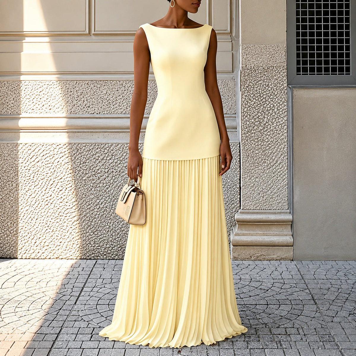 Alice - Vestido Maxi Elegante Sin Mangas Ajustado