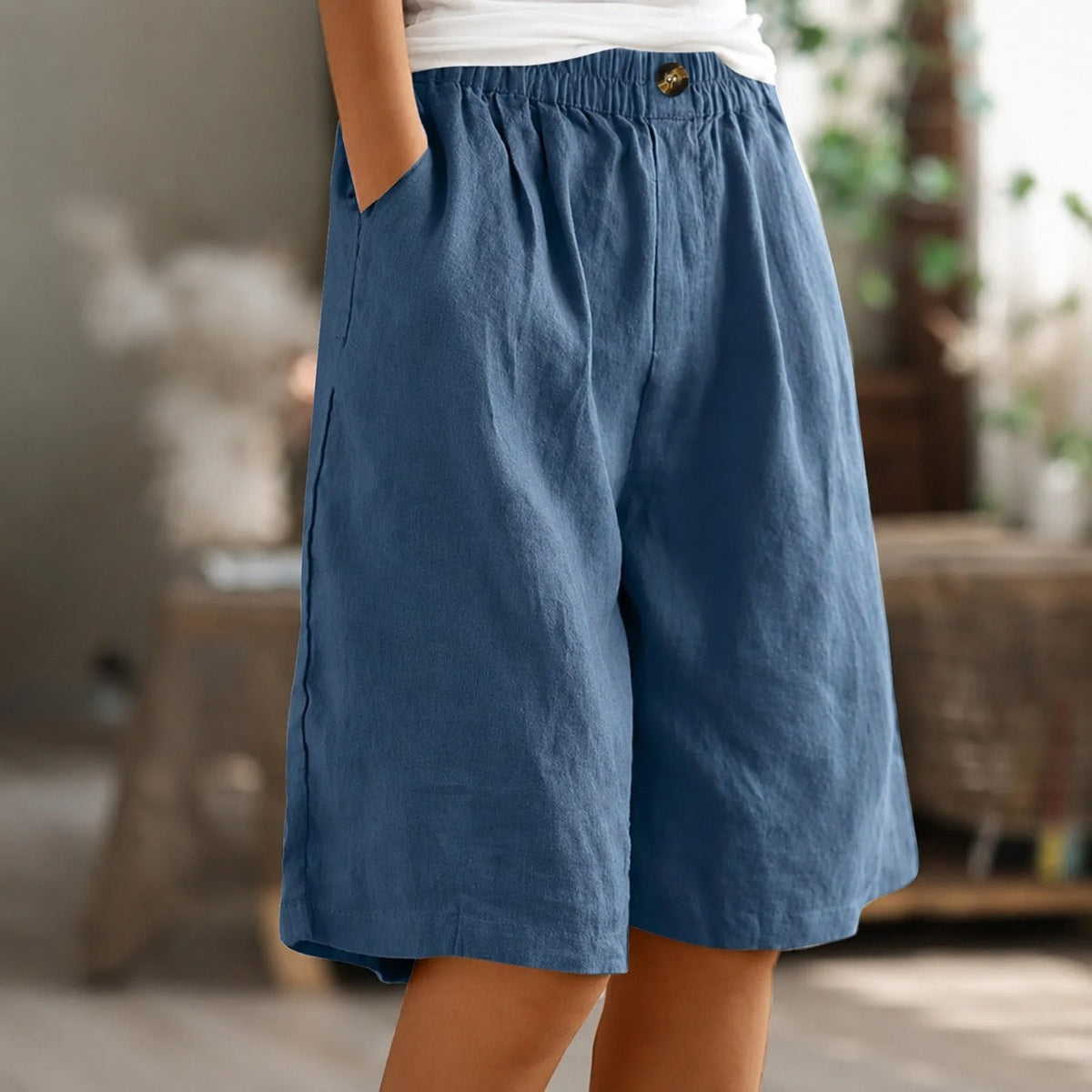 Eileen - Pantalones Cortos Sueltos Relajados