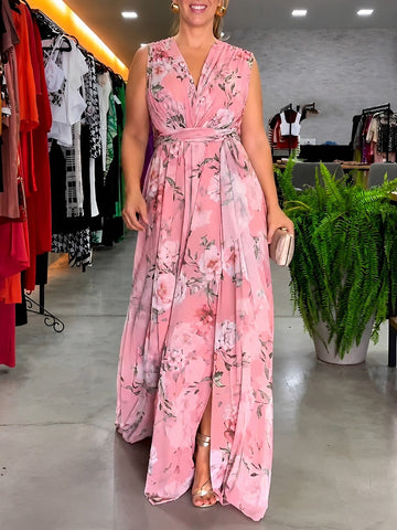 Hana - Vestido Casual Floral sin Mangas