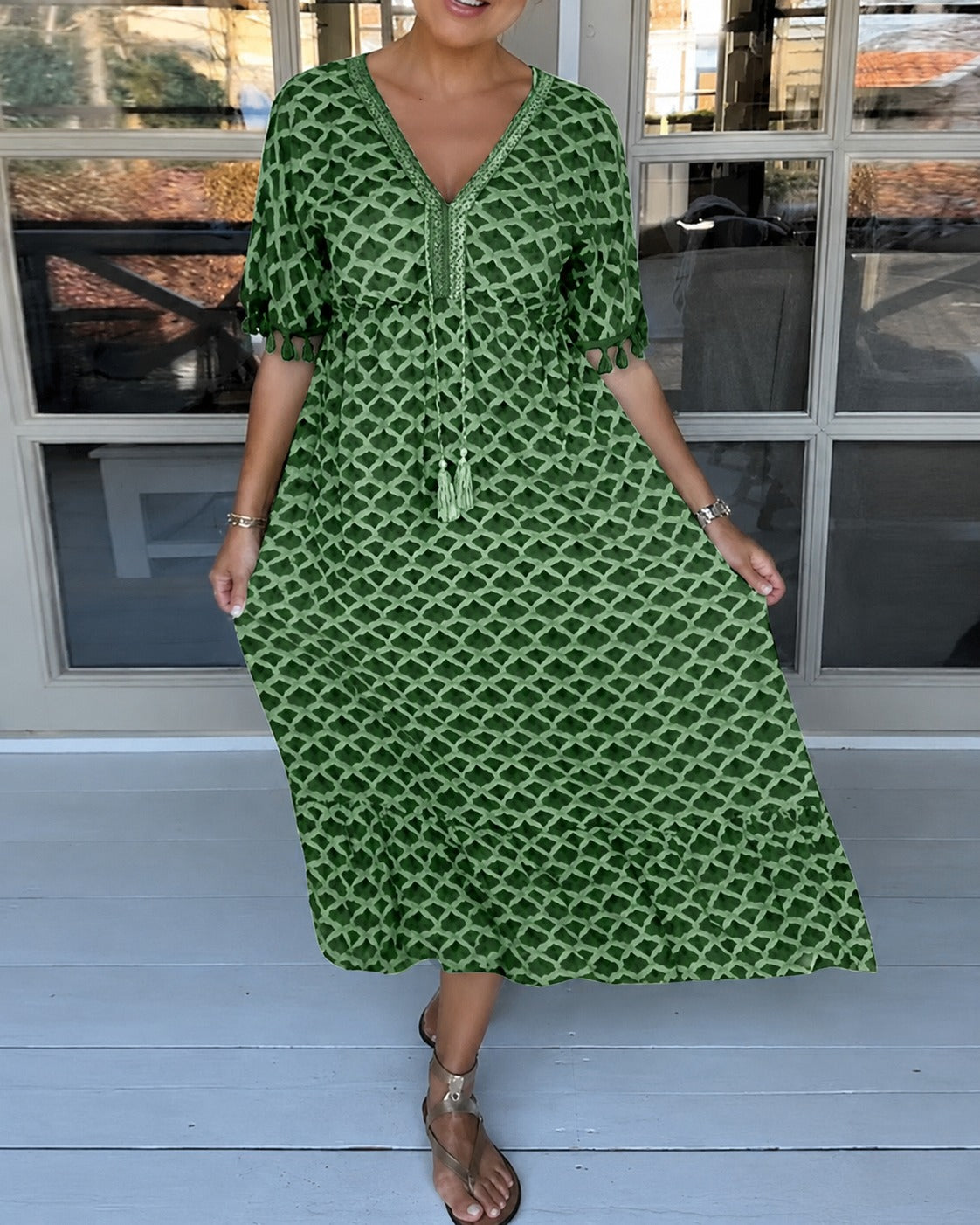 Cara - Vestido Elegante con Cuello en V