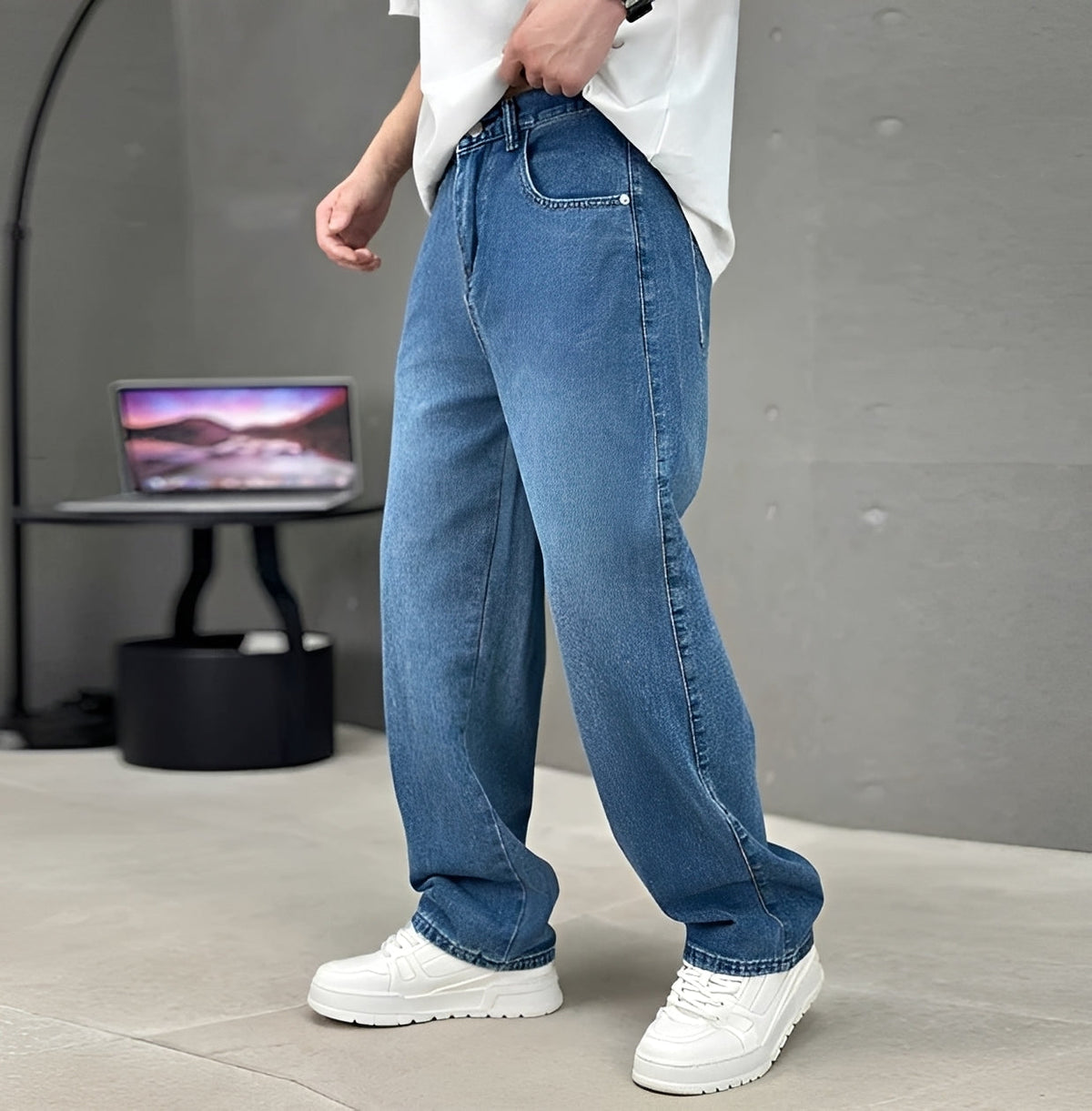 Garza - Jeans Casuales de Pierna Recta