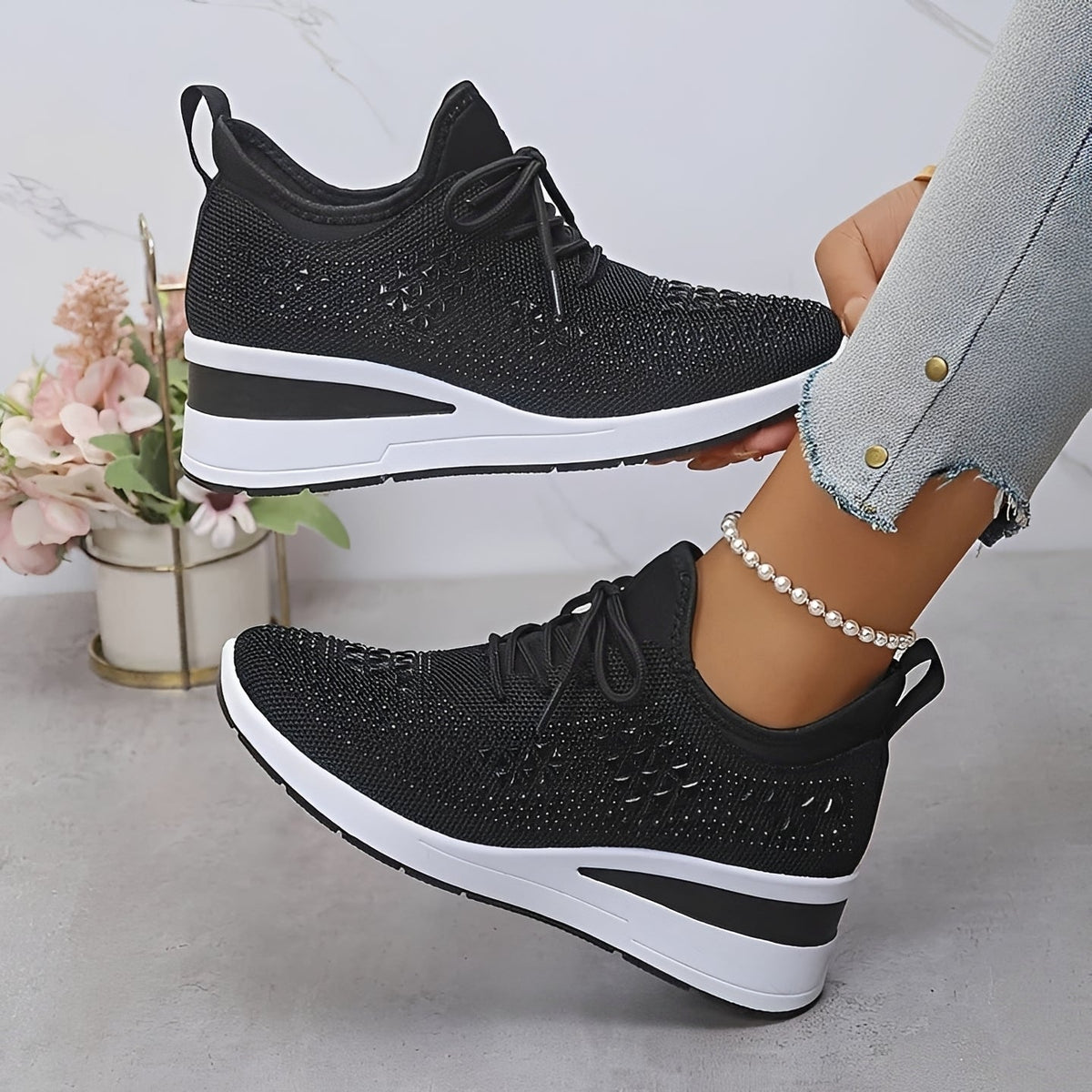Brenda - Zapatos de Cuña con Estilo