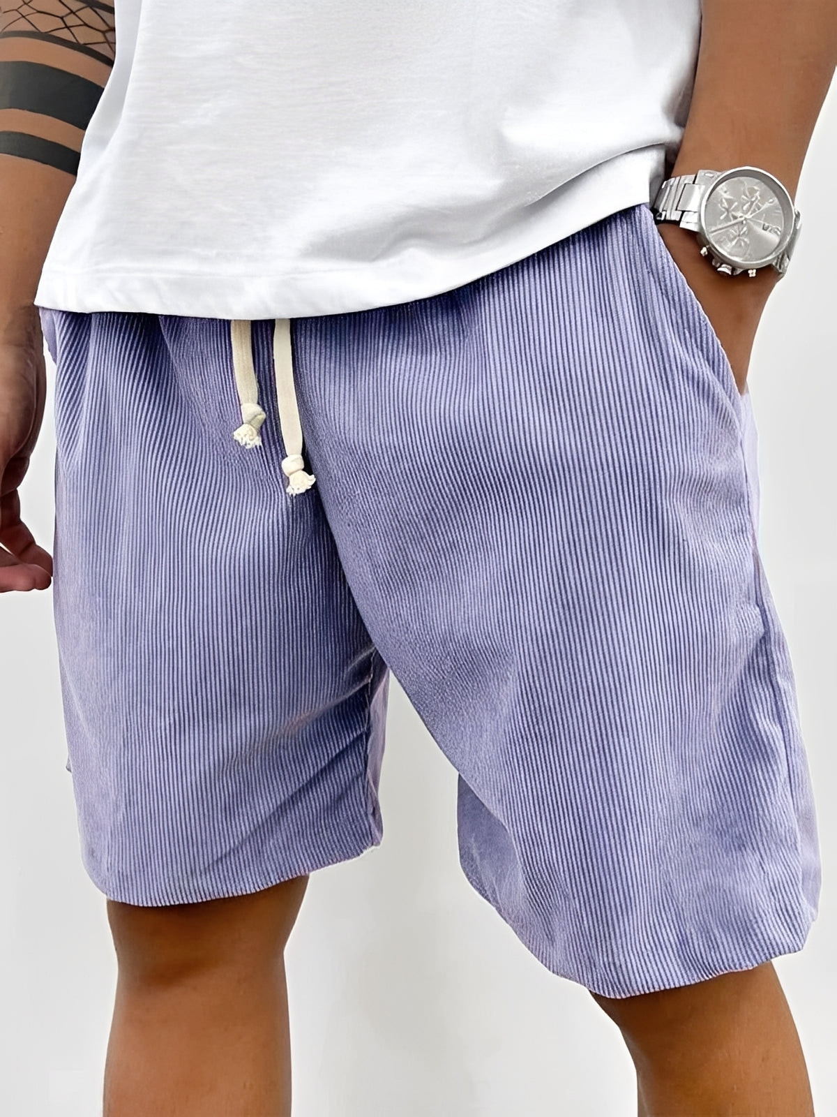 Roger - Pantalones Cortos con Cordón Casual