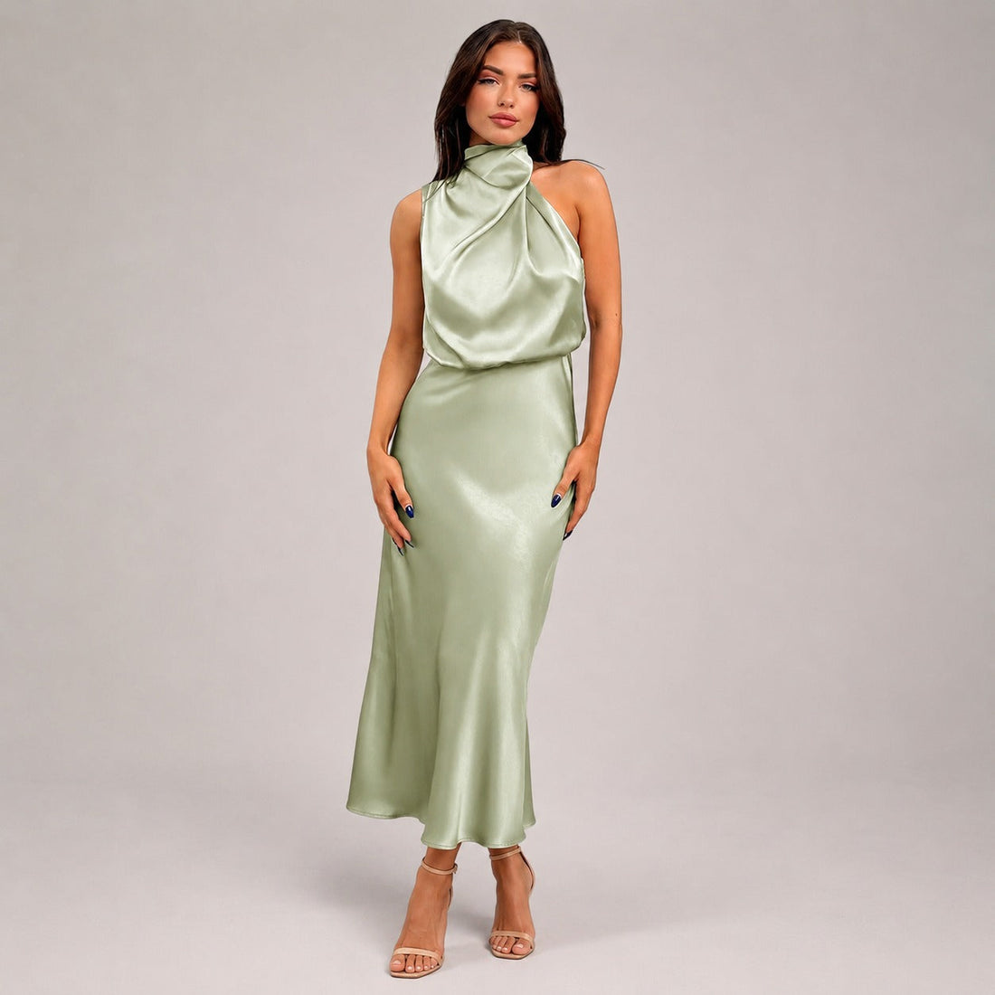 Lillie - Vestido Elegante con Escote Halter