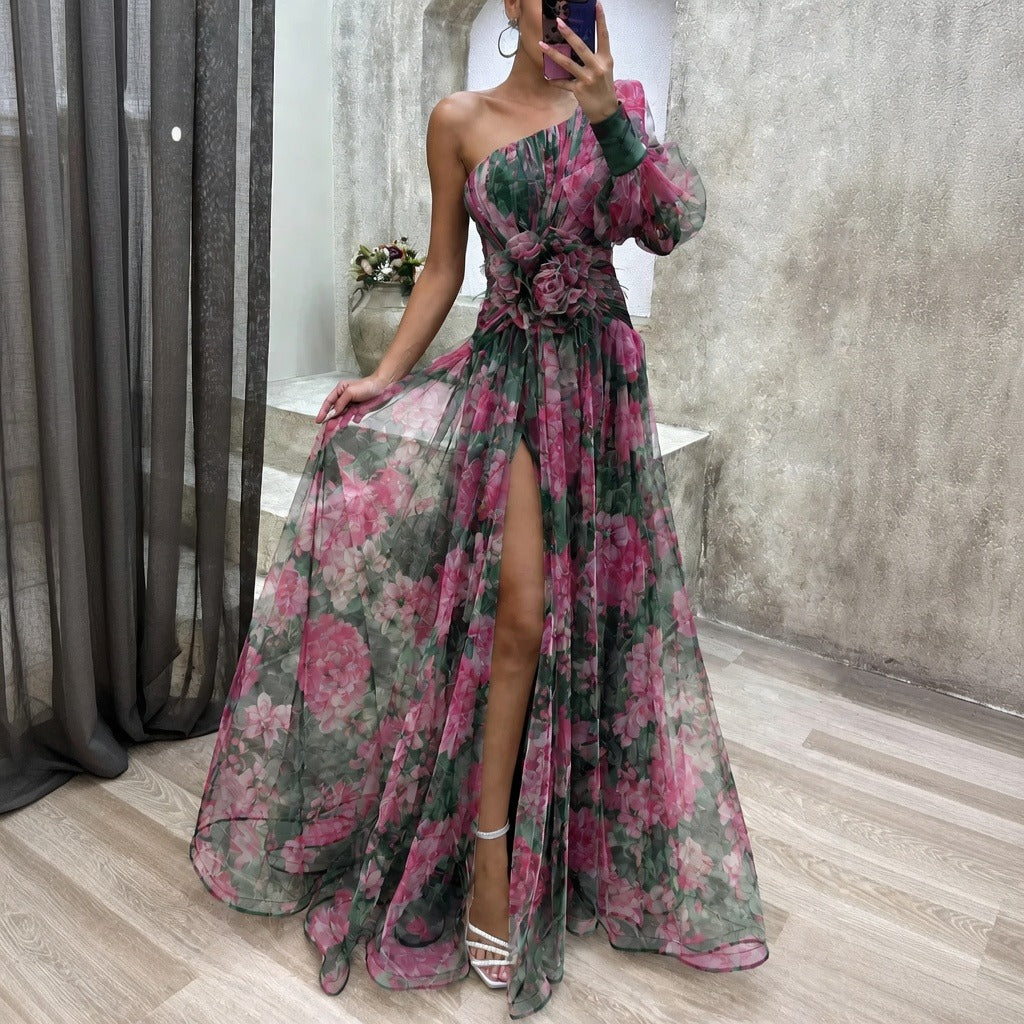 Rowe - Vestido Maxi Floral Estiloso