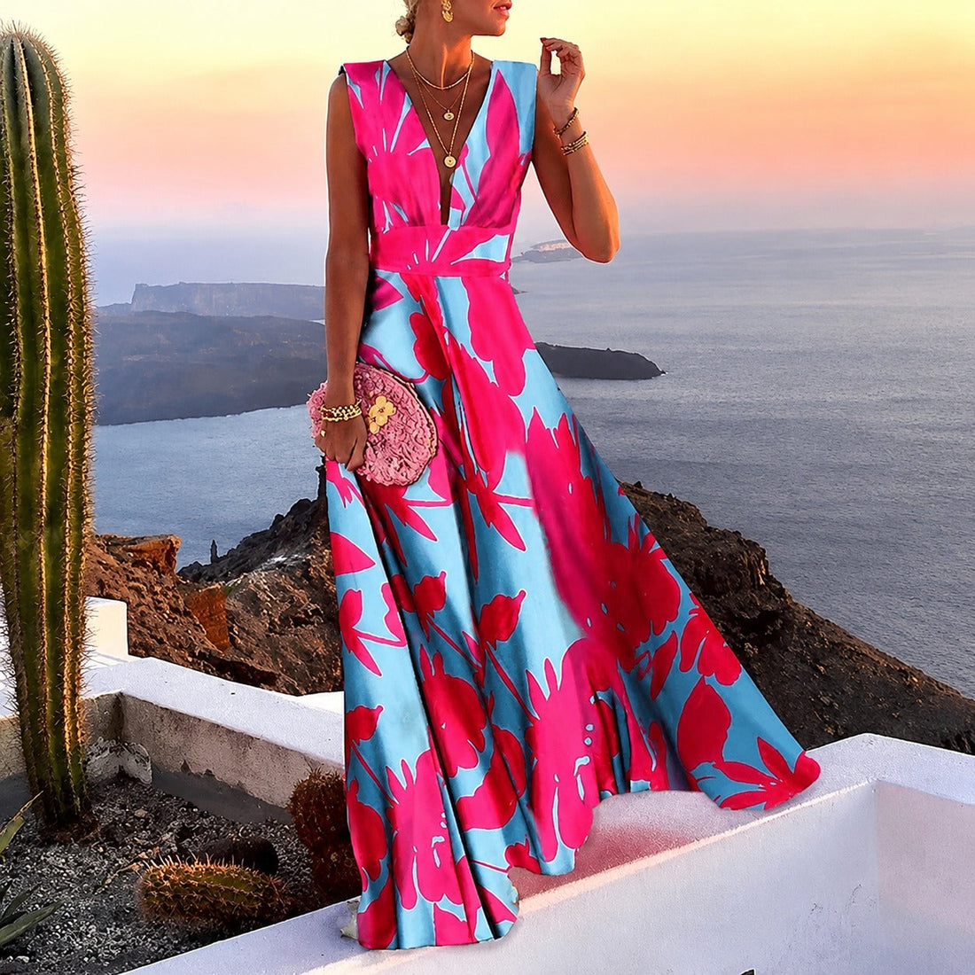 Kaylee - Vestido Maxi sin Mangas Estiloso