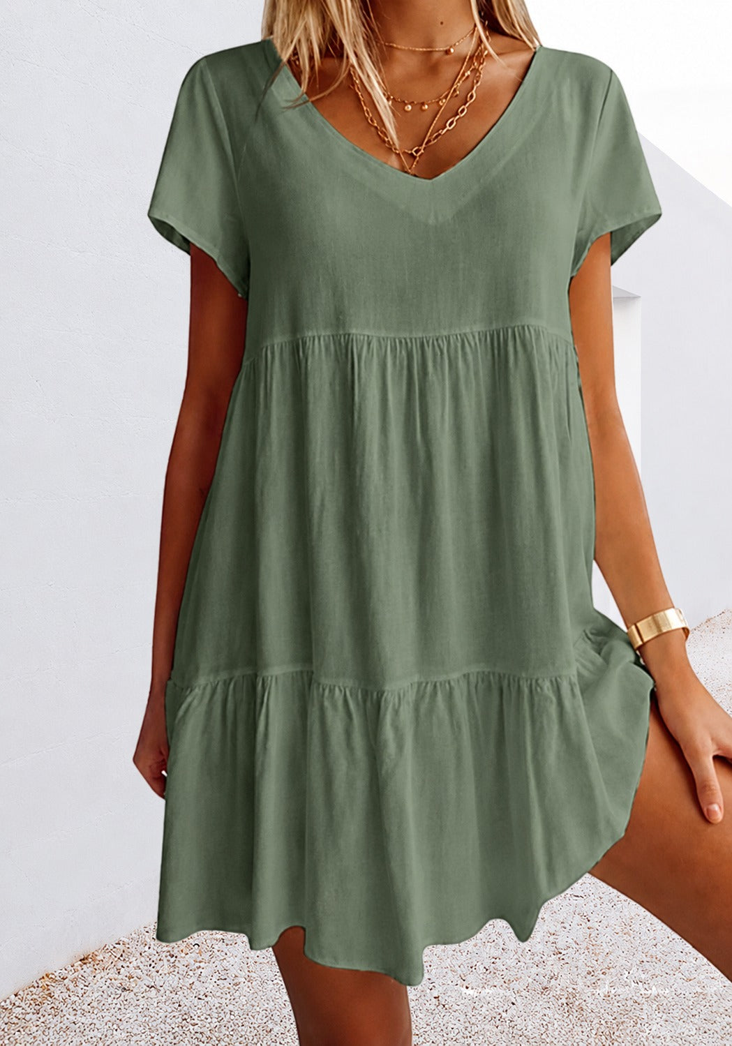 Cordelia - Mini Vestido Casual y Suelto