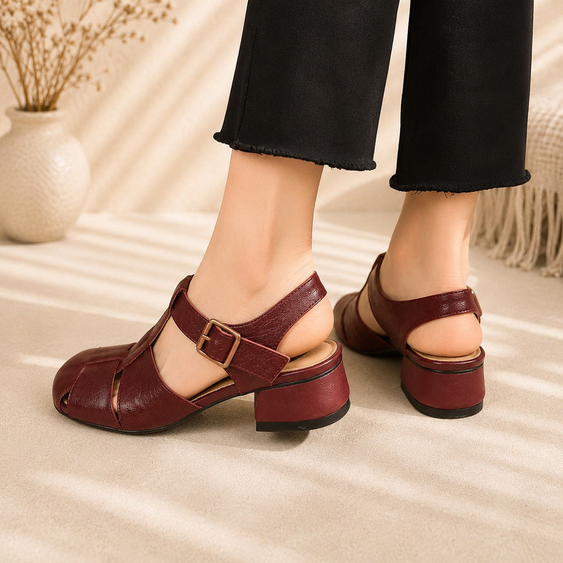 Lenny - Sandalias casuales con plantilla acolchada