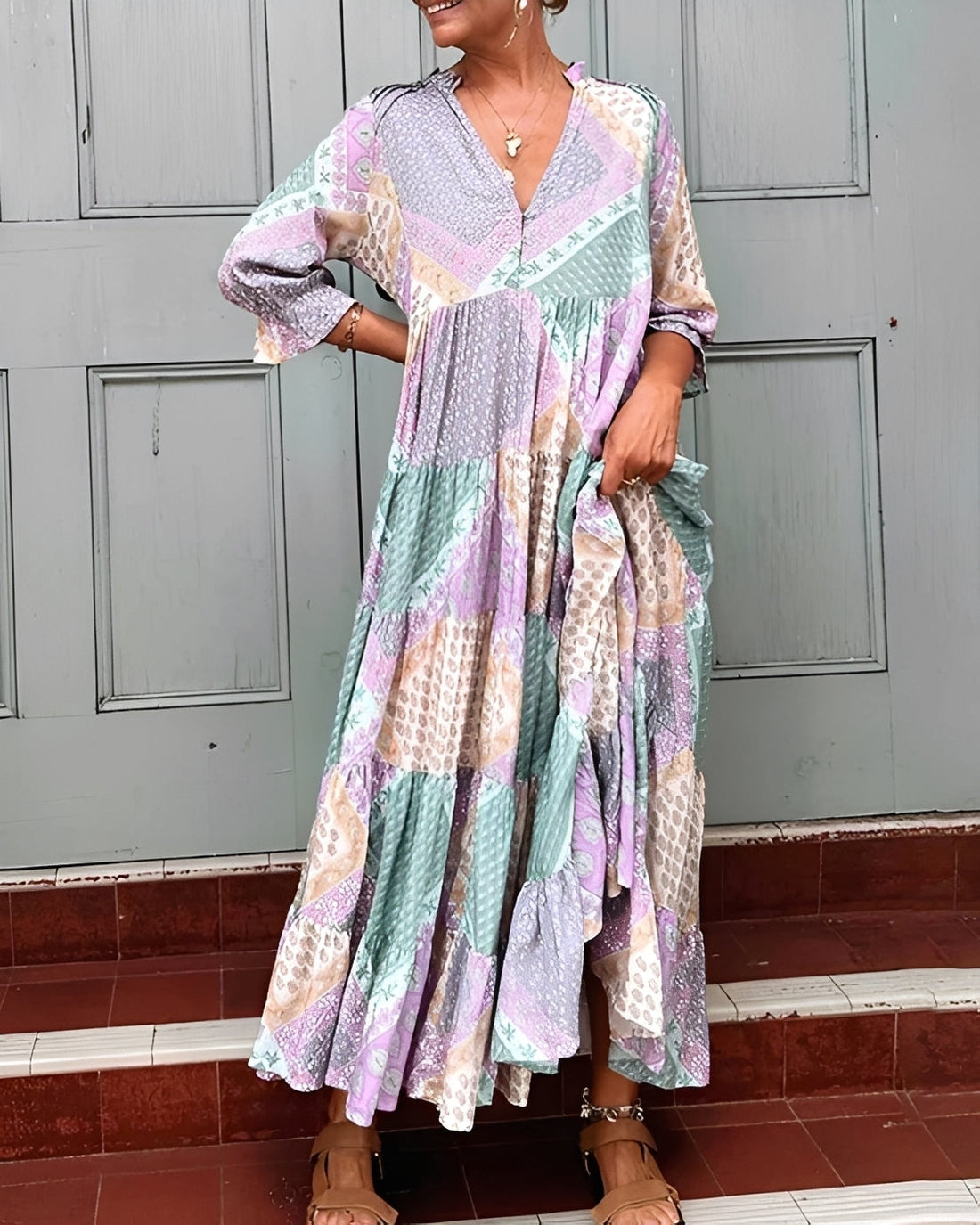 Kirsten - Vestido Elegante de Manga Larga