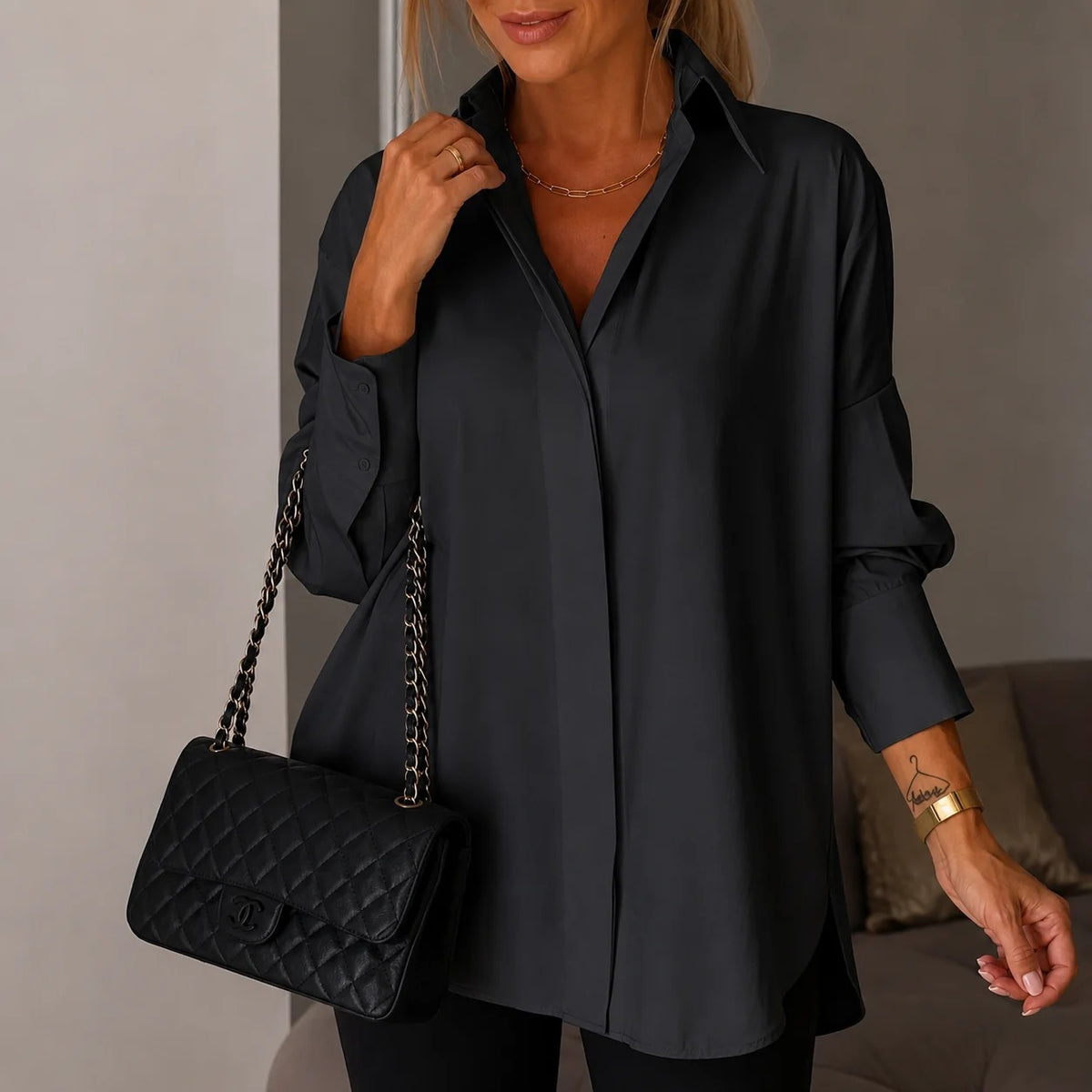 Lauren - Camisa Elegante de Manga Larga