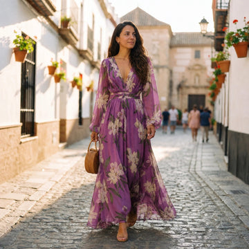 Leanne - Vestido Maxi Floreado y Suelto