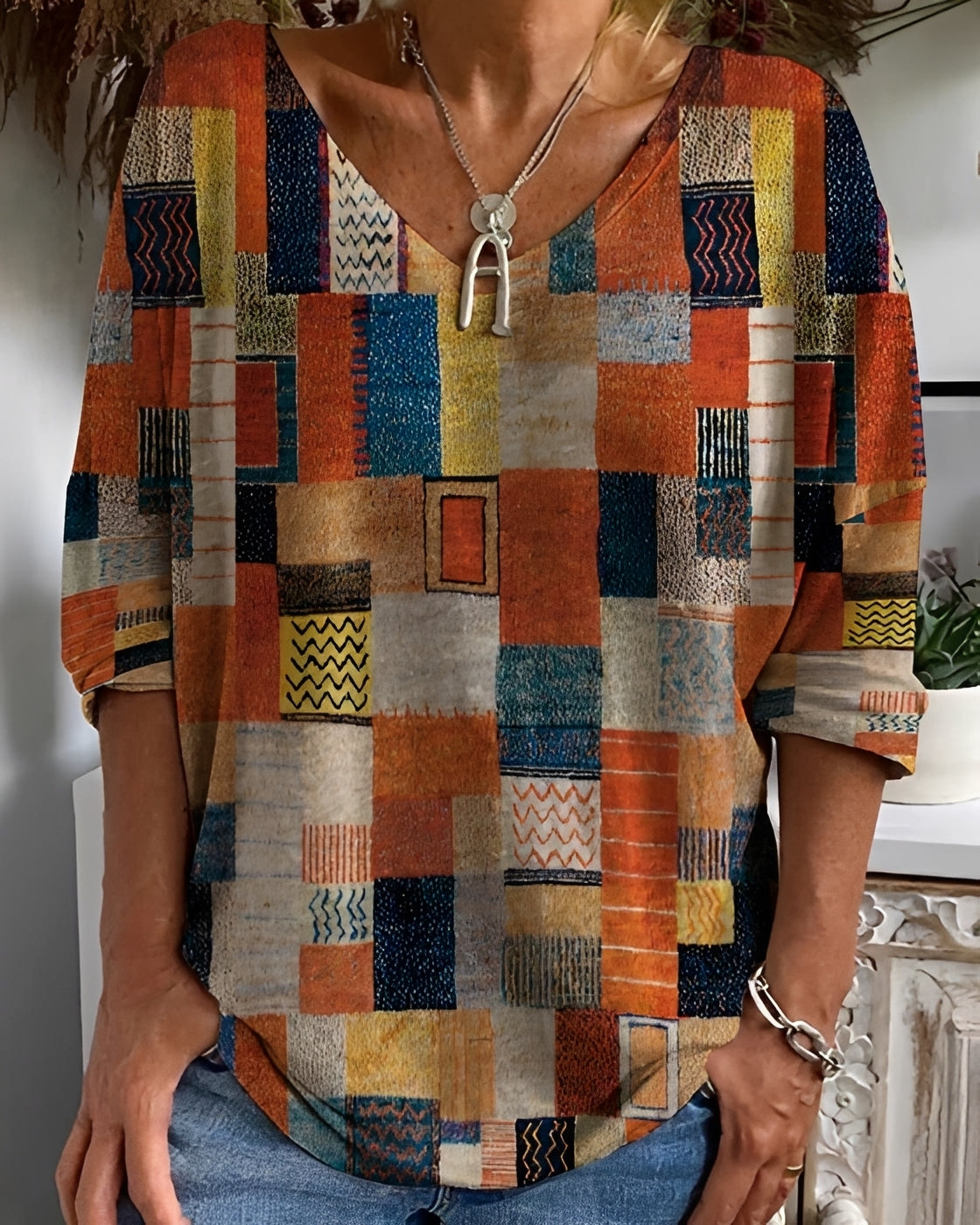 Tayla - Blusa Étnica Elegante