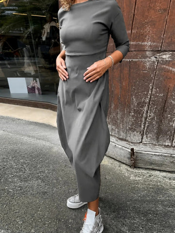 Elsie - Vestido Casual de Manga Larga