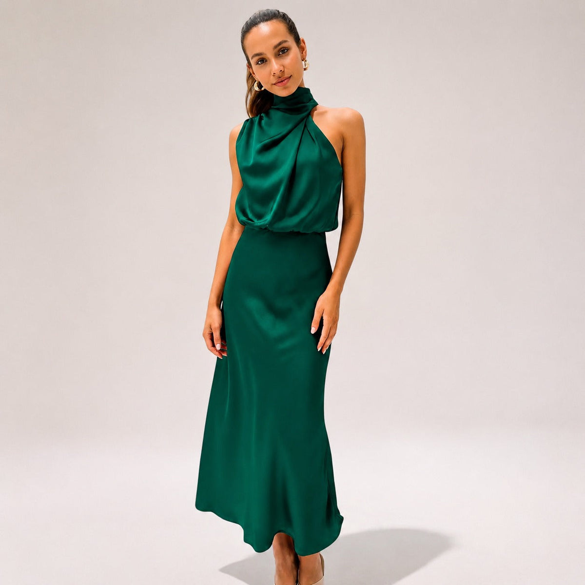 Lillie - Vestido Elegante con Escote Halter