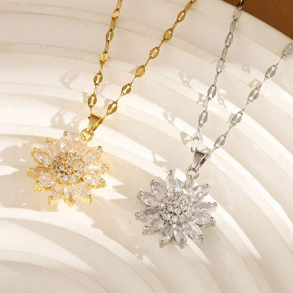 Anaya – Collar de girasoles luminosos con picos