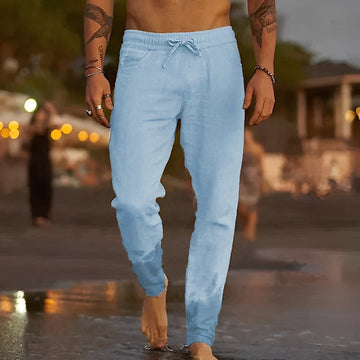 Pantalón casual para hombre - Corte holgado para verano, playa y vacaciones