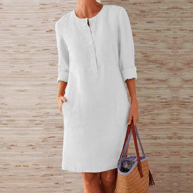 sabella - Vestido midi chic, estilo brisa de verano