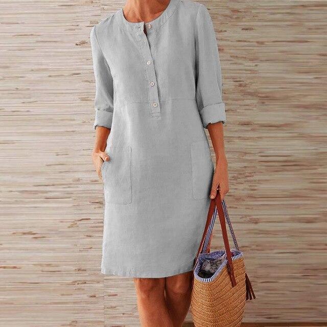 sabella - Vestido midi chic, estilo brisa de verano