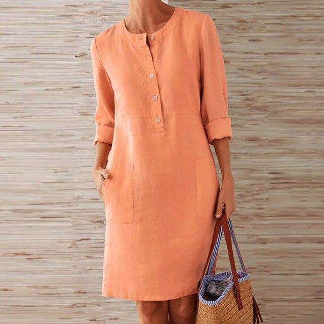 sabella - Vestido midi chic, estilo brisa de verano