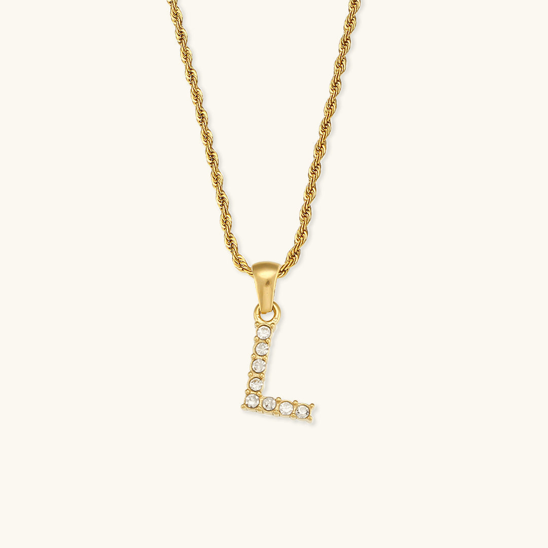 Maeve - Collar de diamantes con letras iniciales