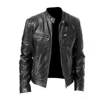 Chaqueta de piel elegante Rainer para hombre