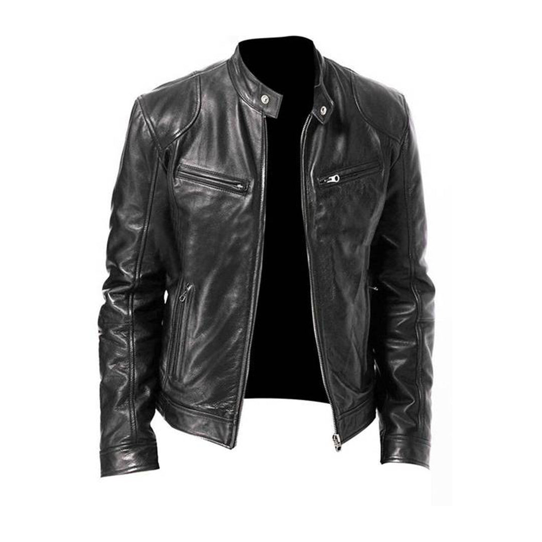 Chaqueta de piel elegante Rainer para hombre